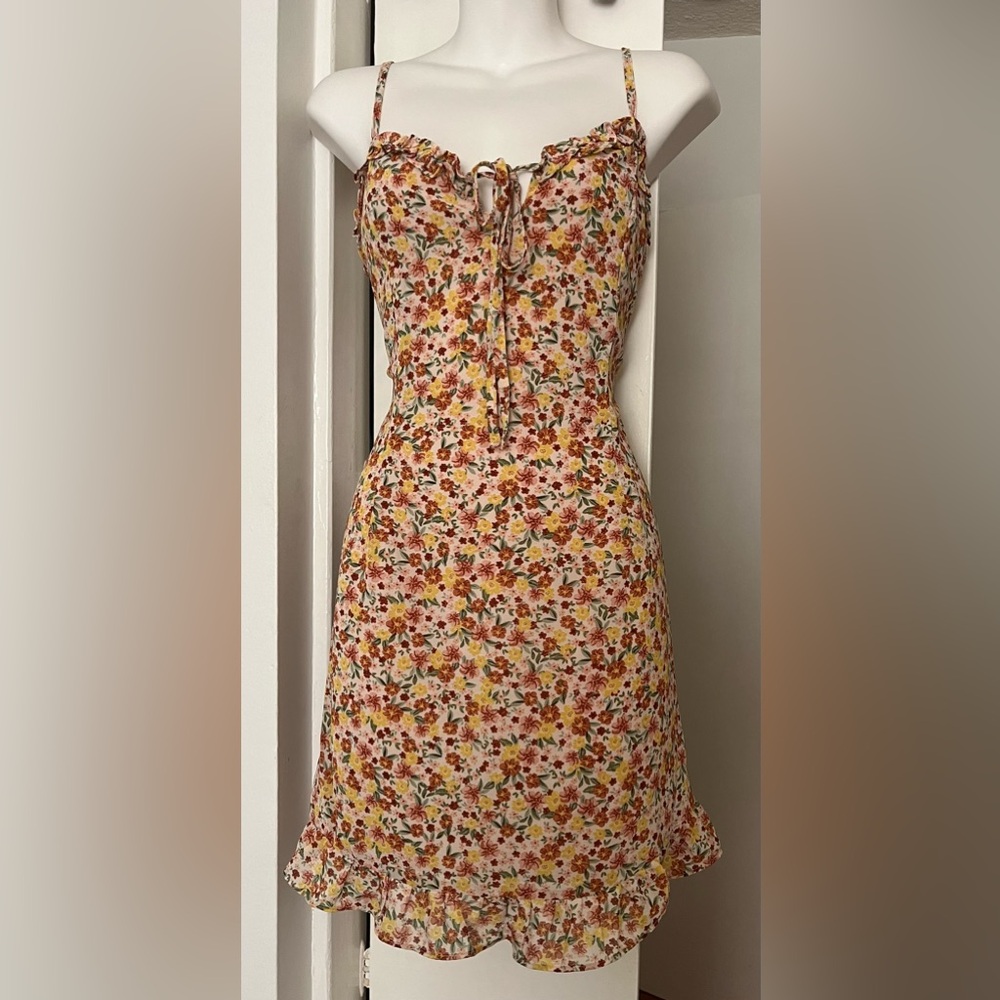 Cream Halter Midi Sundress for Casual Occasions